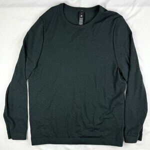Lululemon Men's New Venture Crewneck Merino Wool Blend  Sweater Green Size Large